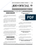 Diario Oficial - Republica de El Salvador Tomo N°366