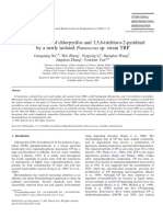 Biodegradation of Chlorpyrifos and 3,5,6-Trichloro-2-Pyridinol by A Newly Isolated Paracoccus Sp. Strain TRP