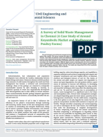 A Survey of Solid Waste Management in Chennai (A Case Study of Around Koyambedu Market and Madhavaram Poultry Farms)