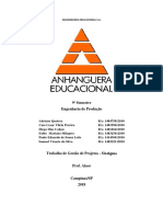 Trabalho Gestão de Projetos Six Sigma