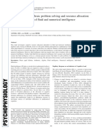 Arithmetic and Algebraic Problem Solving and Resource Allocation: The Distinct Impact of Fluid and Numerical Intelligence