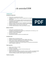 Trastornos de Ansiedad DSM V