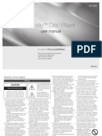 Blu-Ray Disc Player: User Manual