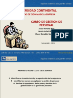 Gestion de Personal en Ambiente Dinamico 1 Era Clase