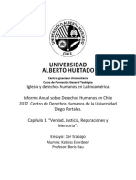 1er Trabajo Derechos Humanos en Chile