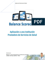 Balance Score Card Aplicado A Un Hospital