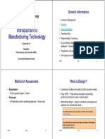 01 - Inroduction To Manufacturing Technology