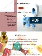 Medicine-Revital (Ranbaxy) : Economics Assignment