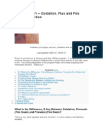 Soldering 101 - Oxidation, Flux and Fire Scale Prevention