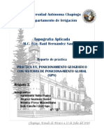 Topografía Aplicada: Universidad Autónoma Chapingo Departamento de Irrigación