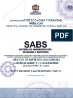 Ministerio de Economía Y Finanzas Públicas: Dirección General de Normas de Gestión Pública