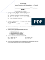 3º Ano - Matemática - 2º Período