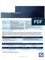 China - Factsheet: Cash Clearing / Clearing Systems