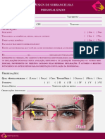 Ficha de Amanmese para Design de Sobrancelhas