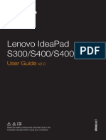 Lenovo Ideapad S300/S400/S400U/S405: User Guide