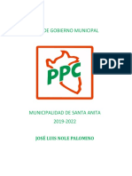 Plan de Gobierno Municipal: José Luis Nole Palomino