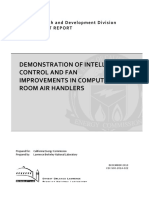 Demonstration of Intelligent Control and Fan Improvements in Computer Room Air Handlers