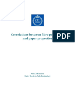 Correlations Between Fibre Properties