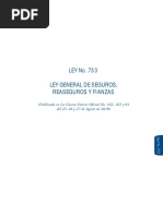 Ley 733 General Seguros Reaseguros y Fianzas