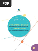 Demarches - Qualite en Formation Professionnelle PDF