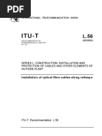 Itu-T: Installation of Optical Fibre Cables Along Railways