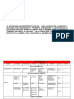 Programa Arquitectonico