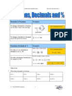 FSMQ Fractions Decimals and Percentages