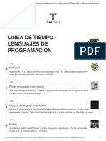 Linea de Tiempo Lenguajes de Programación 