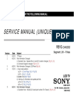 Service Manual (Unique) Service Manual (Unique) : History Information For The Following Manual