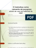 O Iramuteq Como Ferramenta de Pesquisa PDF