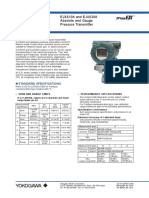 General Specifications: EJX610A and EJX630A Absolute and Gauge Pressure Transmitter