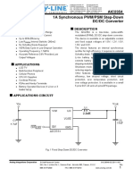 AIC2354 1A Synchronous PWM/PSM Step-Down DC/DC Converter: Features Description