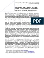 Potential Applications of Shape Memory Alloys in Siesmic Retrofitting of Exterior RC Beam-Column Joint