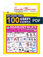 Mylapore Times 100 Useful Contacts 