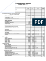 Parks and Recreation Fees