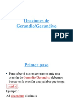 Oraciones de Gerundio