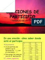 Oraciones de Participio