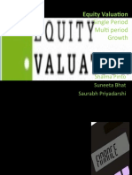 Equity Valuation: Single Period Multi Period Growth