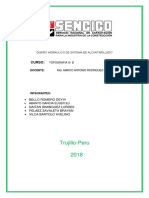 Informe de Diseño de Alcantarillado