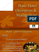 Basic Hotel Operations & Management