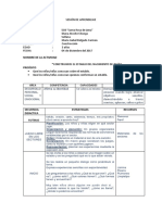 Sesión de Aprendizaje de Primera Semana - Diciembre