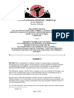 FULL TEXT: IPT Verdict vs. Duterte, Trump, and Int'l Monetary Organizations