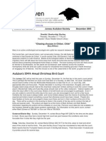 The Raven: Volume 30, Number 4 Juneau Audubon Society December 2003