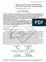 Design and Fabrication of Foot Step Power Generation Using Piezo Electric Transducers