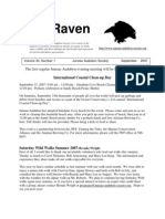 September 2007 Raven Newsletter Juneau Audubon Society