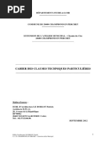 Cahier Des Clauses Techniques Particulières