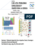 Seminario Sobre La Utilizacion Del Litio Panel 1 PDF