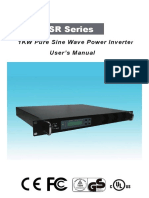 SR Series: 1KW Pure Sine Wave Power Inverte User's Manual