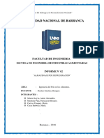 Informe Almacenaje Por Refrigeracion