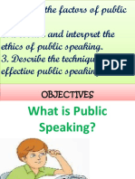 Public Speaking